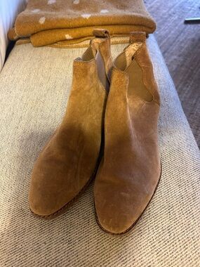 Madewell vegan Suede Chelsea Boots in tan 7